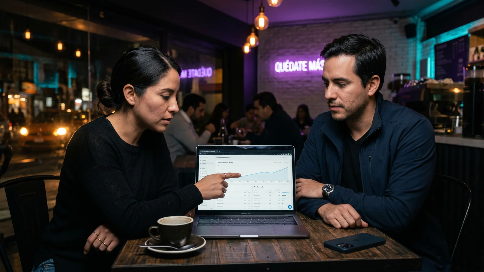 co-fundadores de startup mexicana revisando analíticas en Ciudad de México